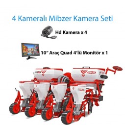 4 Kameralı Mibzer Havalı Tohum Ekme Makinası Kamera Seti